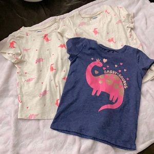 BUNDLE 3 shirts 5T Children’s Place DINO T Shirts